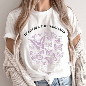 Taylor Swift Death By A Thousand Cuts lyrics T-Shirt, Lover album Tee